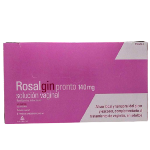 ROSALGIN PRONTO 140 mg SOLUCION VAGINAL 5 ENVASE 2