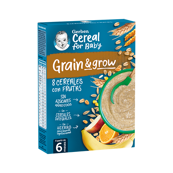 GERBER 8 CEREALES FRUTA 1 ESTUCHE 250 G