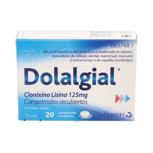DOLALGIAL CLONIXINO LISINA 125 MG 20 COMPRIMIDOS