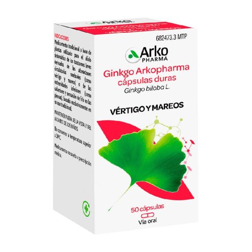 GINKGO ARKOPHARMA 180 MG 50 CAPSULAS