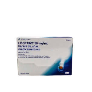 LOCETAR 50 MG/ML BARNIZ UÑAS MEDICAMENTOSO 1 FRA 2