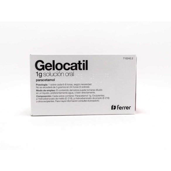 GELOCATIL 1 G 10 SOBRES SOLUCION ORAL