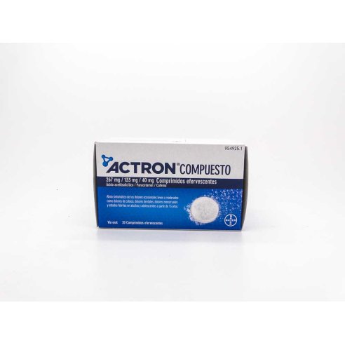 ACTRON COMPUESTO 267 mg/133 mg/40 mg 20 COMPRIMI
