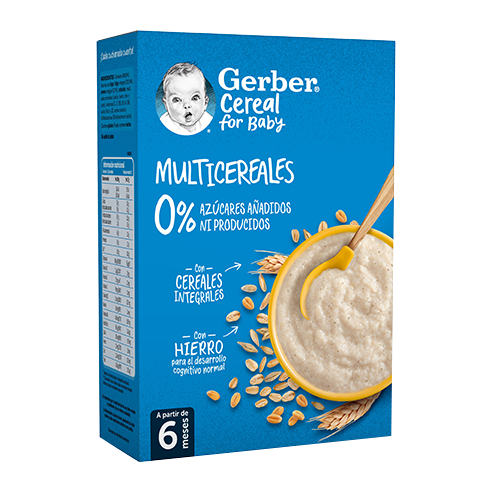 GERBER MULTICEREALES 0 AZUCARES 1 ESTUCHE 250 G
