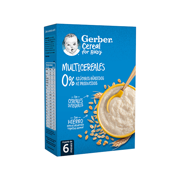 GERBER MULTICEREALES 0 AZUCARES 1 ESTUCHE 250 G