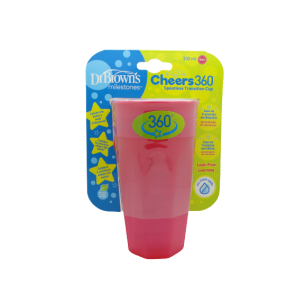 DR BROWN´S VASO 360º SIN BOQUILLA ROSA 300 ML 2