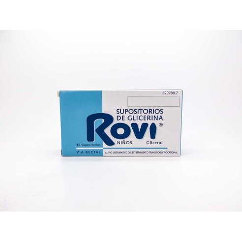 SUPOSITORIOS DE GLICERINA ROVI NIÑOS 1,44 G 15 S