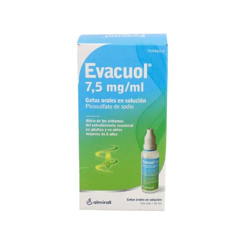 EVACUOL 7,5 MG/ML GOTAS ORALES EN SOLUCION 1 FRA