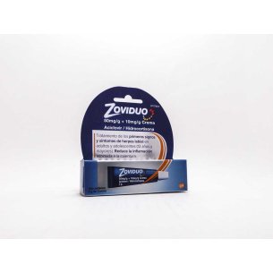 ZOVIDUO 50 MG/G  10 MG/G CREMA 1 TUBO 2 G 2