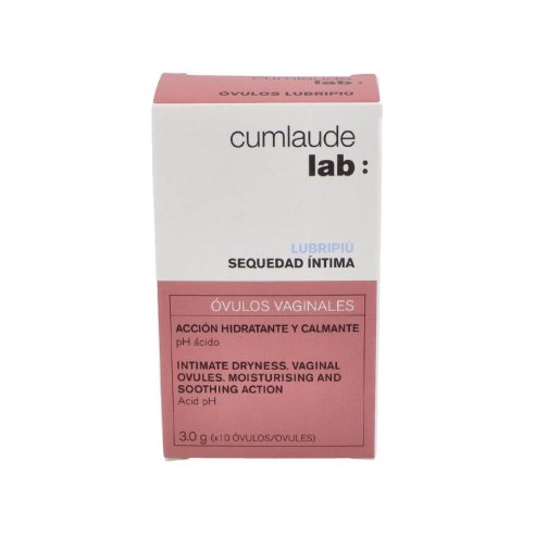 CUMLAUDE LAB: LUBRIPIU OVULOS VAGINALES 10 UNIDA