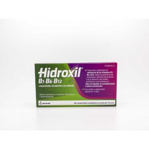 HIDROXIL B1-B6-B12 30 COMPRIMIDOS RECUBIERTOS 2