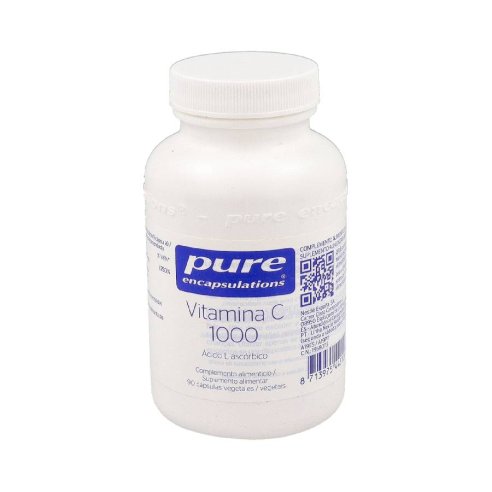 PURE VITAMIN C 1000 MG. 90 CAPSULAS