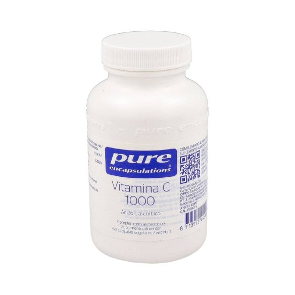 PURE VITAMIN C 1000 MG. 90 CAPSULAS