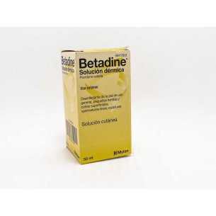 BETADINE 100 MG/ML SOLUCION CUTANEA 1 FRASCO 50 2