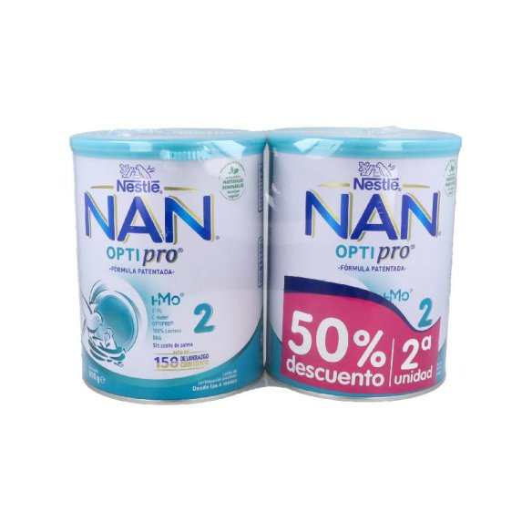 NAN OPTIPRO 2 LECHE DE CONTINUACION 2 ENVASES 80