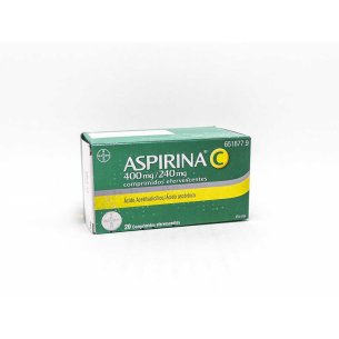 ASPIRINA C 400 mg/240 mg 20 COMPRIMIDOS EFERVESC 2