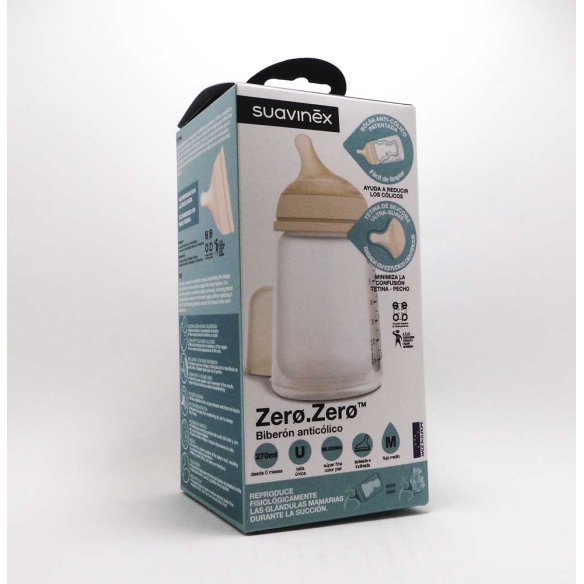 BIBERON ANTICOLICO T SILICONA SUAVINEX M 270 ML