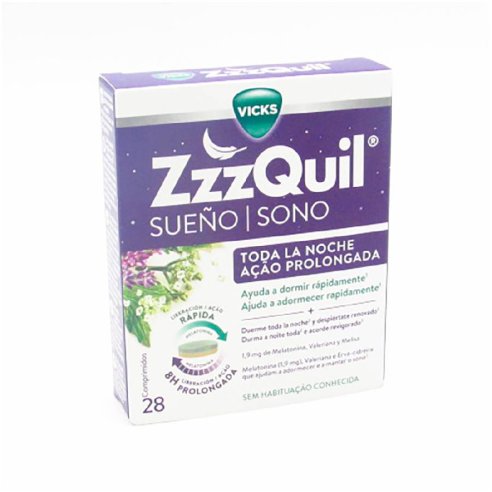 ZZZQUIL SUEÑO TODA LA NOCHE 28 COMPRIMIDOS