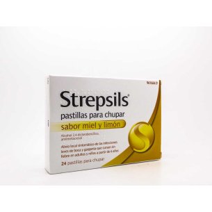 STREPSILS 24 PASTILLAS PARA CHUPAR (SABOR MIEL Y 2