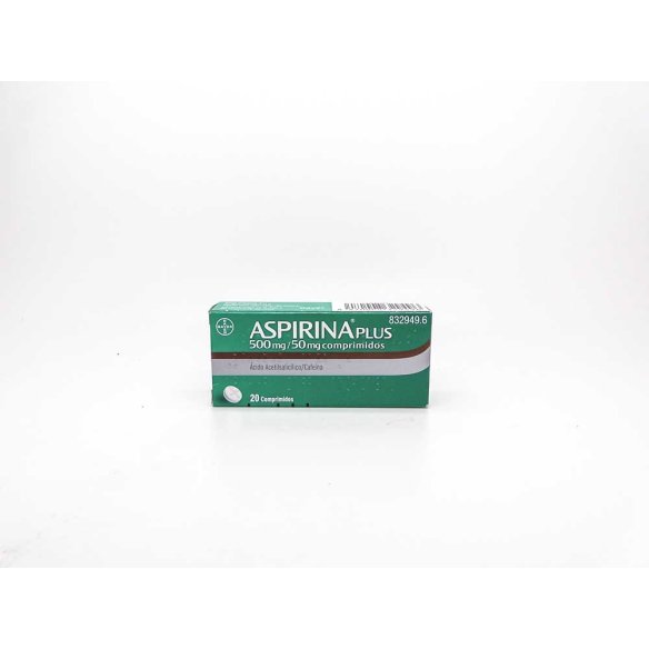 ASPIRINA PLUS 500 MG/50 MG 20 COMPRIMIDOS