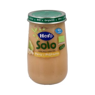 HERO BABY SOLO PERA Y PLATANO 1 ENVASE 190 G