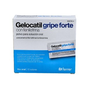 GELOCATIL GRIPE FORTE CON FENILEFRINA 10 SOBRES