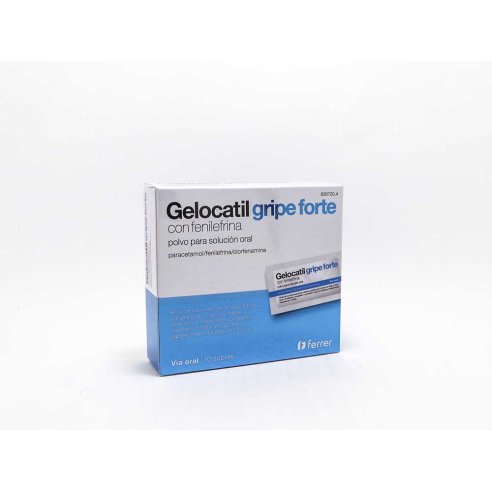 GELOCATIL GRIPE FORTE CON FENILEFRINA 10 SOBRES