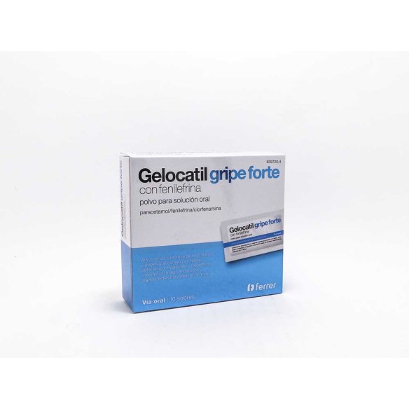 GELOCATIL GRIPE FORTE CON FENILEFRINA 10 SOBRES