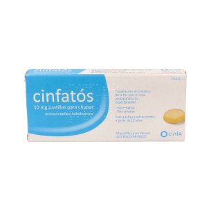 CINFATOS ANTITUSIVO 10 mg 20 PASTILLAS PARA CHUP