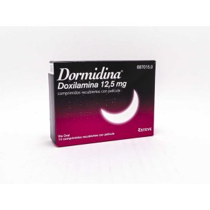 DORMIDINA 12,5 MG 14 COMPRIMIDOS RECUBIERTOS 2