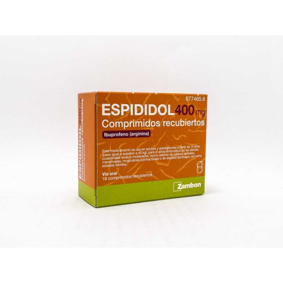 ESPIDIDOL 400 MG 18 COMPRIMIDOS RECUBIERTOS
