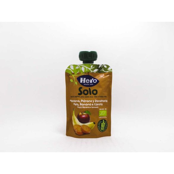 HERO BABY SOLO MANZANA PLATANO Y ZANAHORIA 100 G