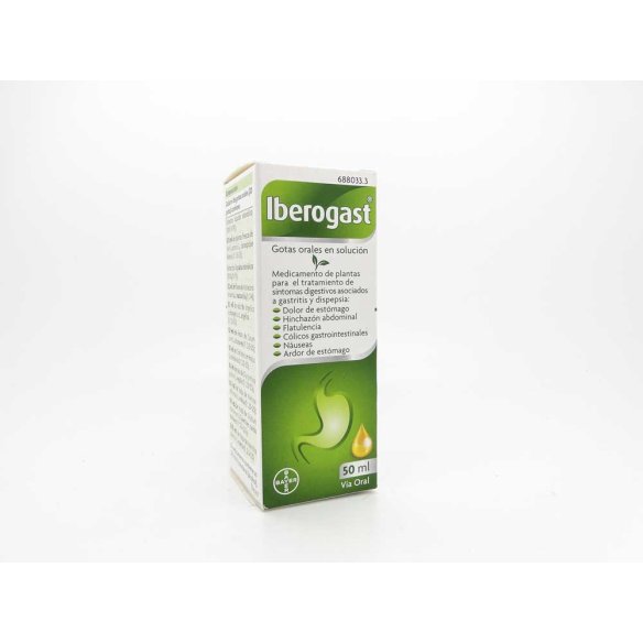 IBEROGAST GOTAS ORALES EN SOLUCION 1 FRASCO 50 M