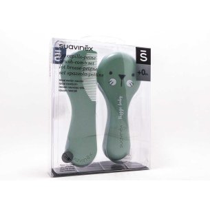 CEPILLO Y PEINE INFANTIL SOFT SUAVINEX VERDE MINT 2