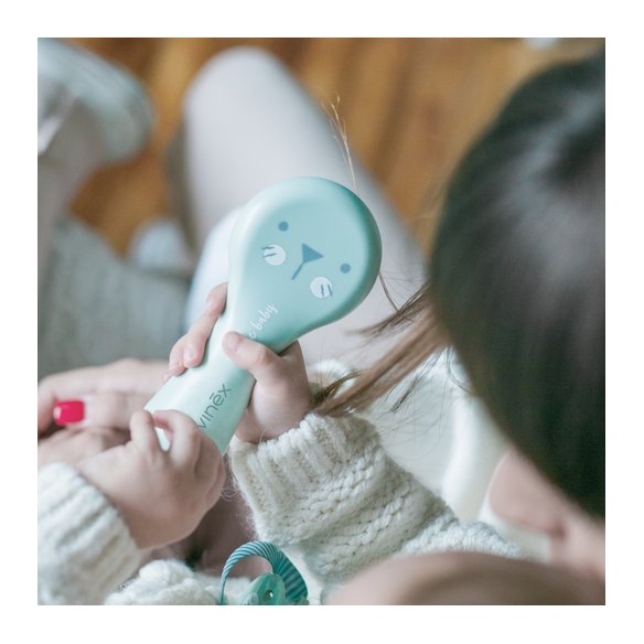 CEPILLO Y PEINE INFANTIL SOFT SUAVINEX VERDE MINT